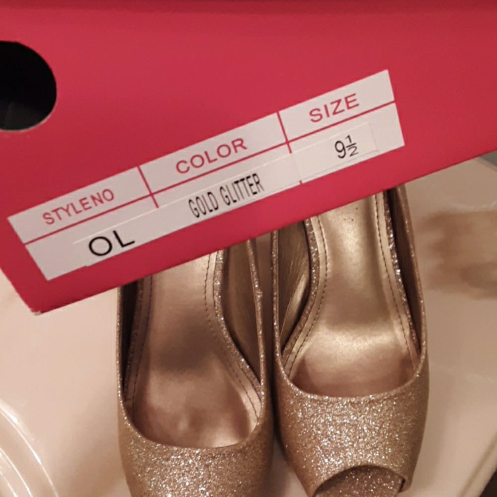 [Dream Paris by Toetos] Gold Glitter Heel - Picture 5 of 7